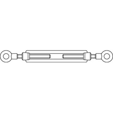 DIN1480 Stainless steel A2 turnbuckle screw with two eyes